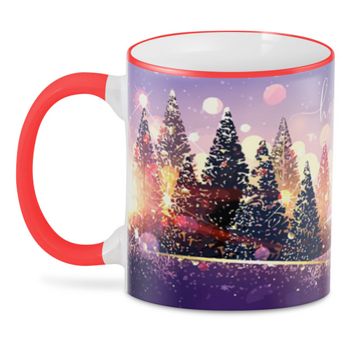 Заказать кружку в Москве. 3D кружка Happy Holidays от Media M  - готовые дизайны и нанесение принтов.