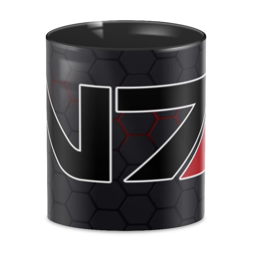 Заказать кружку в Москве. 3D кружка N7 - Mass Effect от Nos  - готовые дизайны и нанесение принтов.