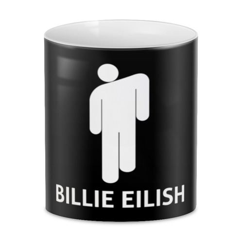 Заказать кружку в Москве. 3D кружка Billie Eilish от DESIGNER   - готовые дизайны и нанесение принтов.
