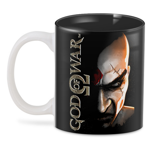 Заказать кружку в Москве. 3D кружка GOD OF WAR от robus - готовые дизайны и нанесение принтов.