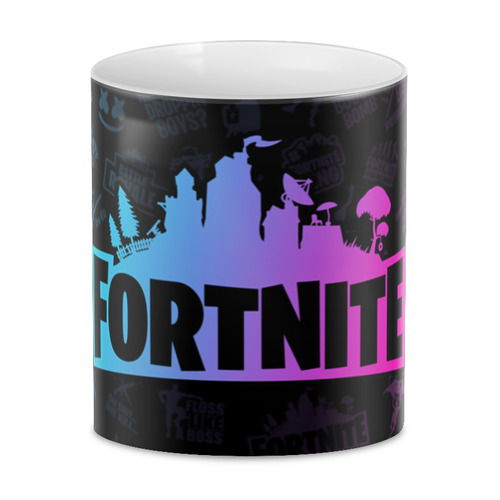 Заказать кружку в Москве. 3D кружка FORTNITE от geekbox - готовые дизайны и нанесение принтов.