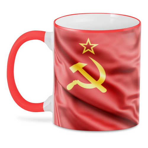 Заказать кружку в Москве. 3D кружка Флаг СССР от T-shirt print  - готовые дизайны и нанесение принтов.