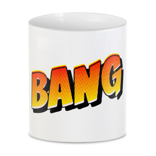 Заказать кружку в Москве. 3D кружка   Bang Bang от THE_NISE  - готовые дизайны и нанесение принтов.