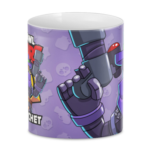 Заказать кружку в Москве. 3D кружка BRAWL STARS RICOCHET от geekbox - готовые дизайны и нанесение принтов.