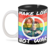 Заказать кружку в Москве. 3D кружка ☮ John and Yoko ☮ от balden - готовые дизайны и нанесение принтов.