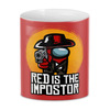 Заказать кружку в Москве. 3D кружка Red Is The Impostor от El Fox - готовые дизайны и нанесение принтов.