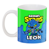 Заказать кружку в Москве. 3D кружка BRAWL STARS LEON от geekbox - готовые дизайны и нанесение принтов.