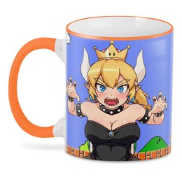 Заказать кружку в Москве. 3D кружка Bowsette mug от difyltv - готовые дизайны и нанесение принтов.