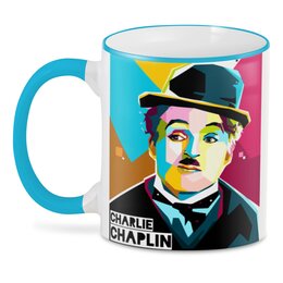 Заказать кружку в Москве. 3D кружка Чарли Чаплин от Zamula - готовые дизайны и нанесение принтов.
