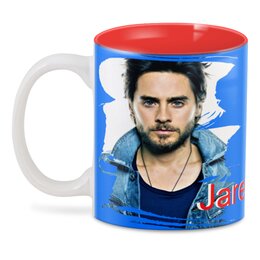 Заказать кружку в Москве. 3D кружка Джаред Лето(Jared  Leto) от T-shirt print  - готовые дизайны и нанесение принтов.