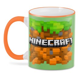 Заказать кружку в Москве. 3D кружка Minecraft   от T-shirt print  - готовые дизайны и нанесение принтов.