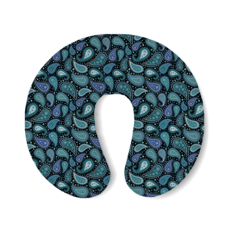Printio Подушка для шеи Пейсли мужская футболка абстрактные цветы 2xl темно синий