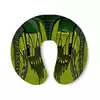 Заказать подушку в Москве. Подушка для шеи Кожаные зеленые мотивы от Alexey Evsyunin - готовые дизайны и нанесение принтов.