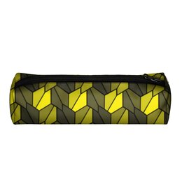 Заказать пенал в Москве. Пенал 3D Чешуя Yellow от Soluvel  - готовые дизайны и нанесение принтов.