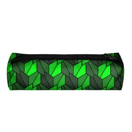 Заказать пенал в Москве. Пенал 3D Чешуя Green от Soluvel  - готовые дизайны и нанесение принтов.