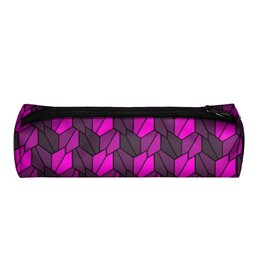 Заказать пенал в Москве. Пенал 3D Чешуя Fucsia от Soluvel  - готовые дизайны и нанесение принтов.