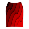 Заказать юбки в Москве. Юбка-карандаш Красные волны от THE_NISE  - готовые дизайны и нанесение принтов.