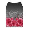 Заказать юбки в Москве. Юбка-карандаш Красные розы от Ирина - готовые дизайны и нанесение принтов.