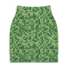 Заказать юбки в Москве. Юбка-карандаш укороченная Зеленый вязаный узор от Antaya - готовые дизайны и нанесение принтов.