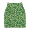 Заказать юбки в Москве. Юбка-карандаш укороченная Зеленый вязаный узор от Antaya - готовые дизайны и нанесение принтов.