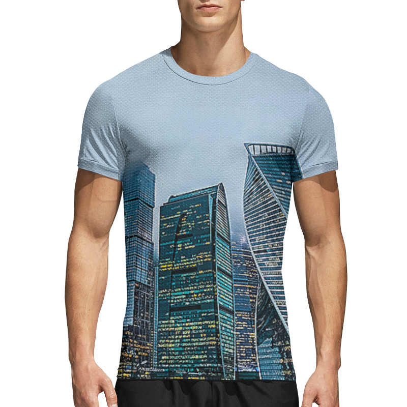 Printio Спортивная футболка 3D Большой город. printio спортивная футболка 3d город антананариву
