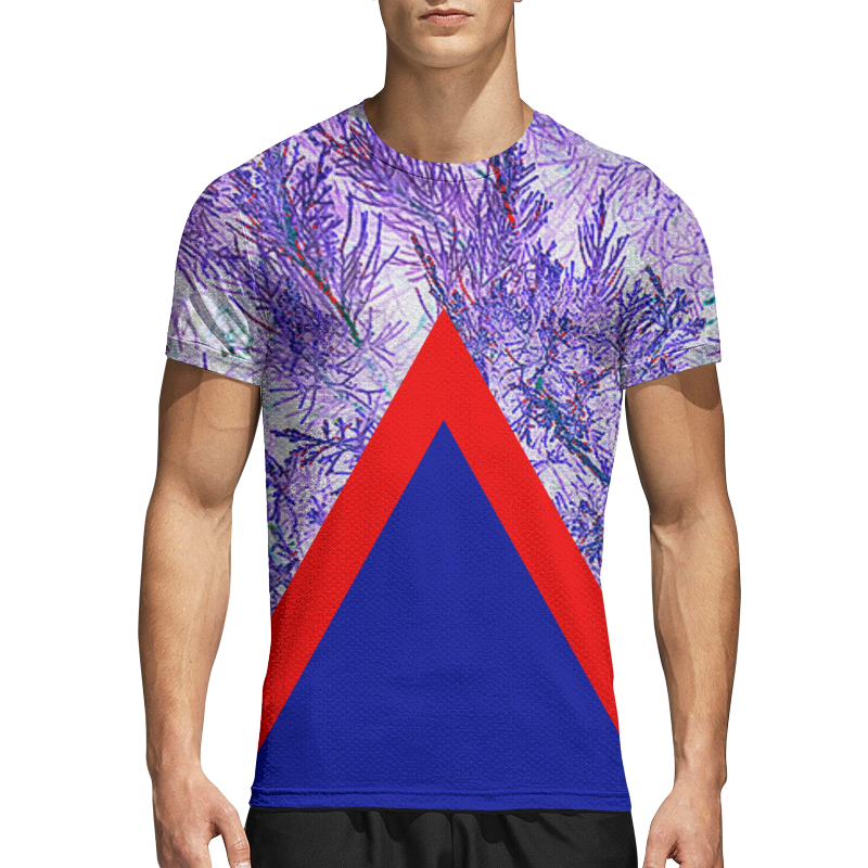 Printio Спортивная футболка 3D Геометрия. printio рюкзак 3d кит геометрия