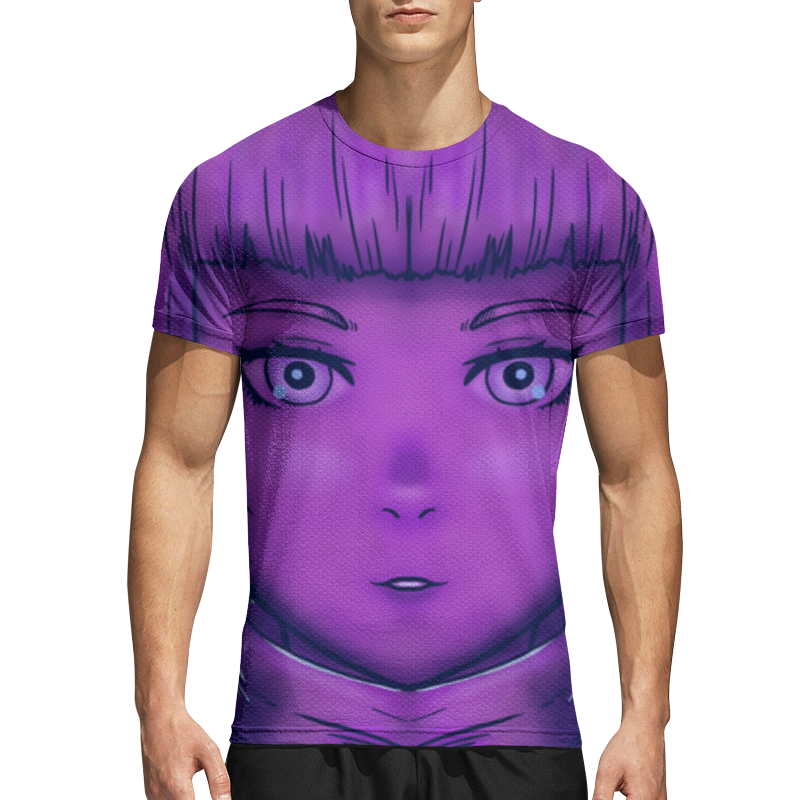 Printio Спортивная футболка 3D Неоновая девушка