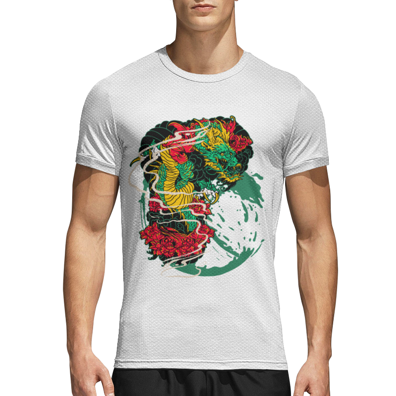 Printio Спортивная футболка 3D Китайский дракон фотографии