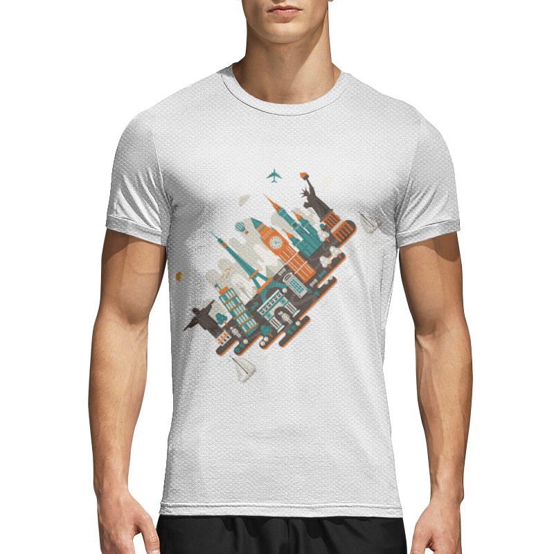 Printio Спортивная футболка 3D Серия: всюдубуду башня дракончика 3d раскраска