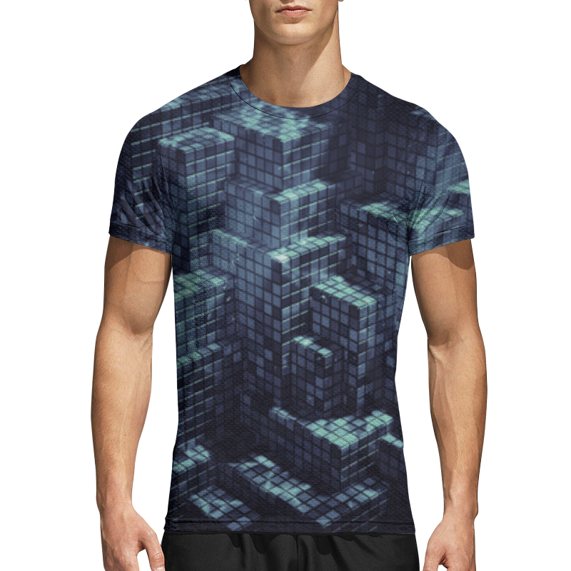 printio спортивная футболка 3d карате Printio Спортивная футболка 3D Плитка