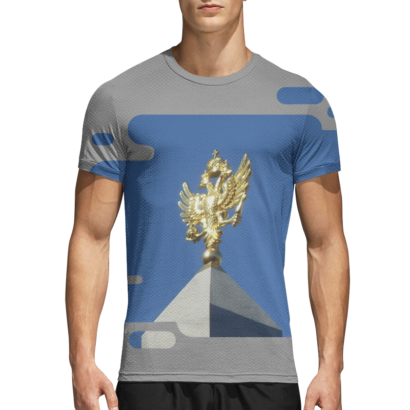 Printio Спортивная футболка 3D Двуглавый орел. printio пенал 3d двуглавый орел