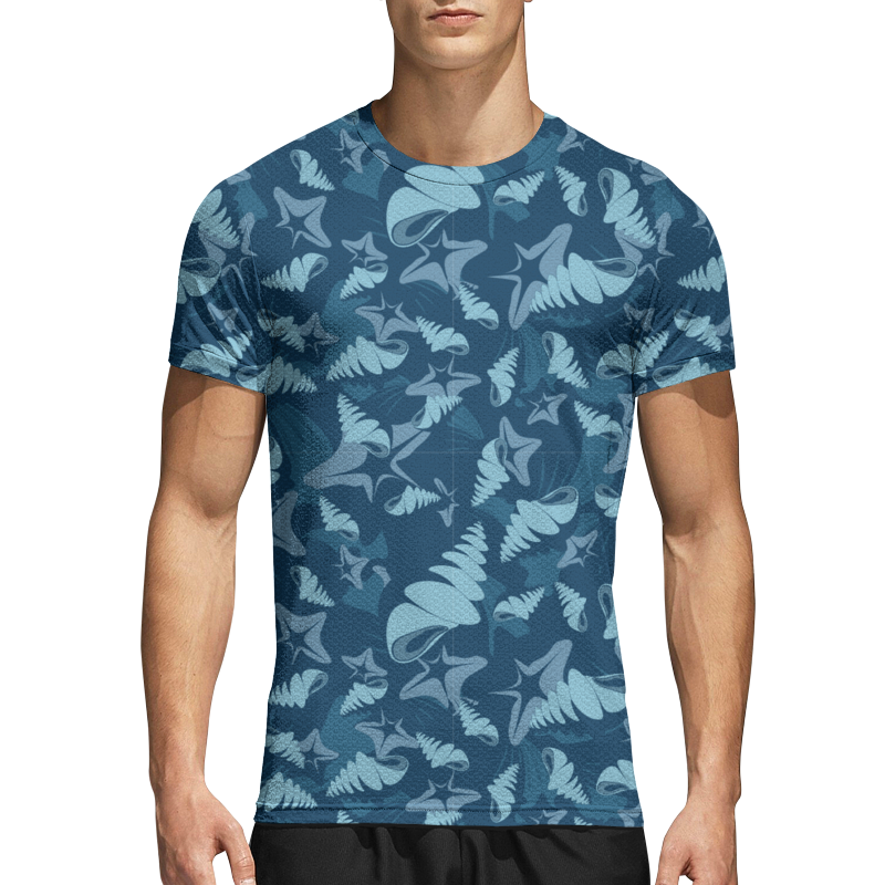 Printio Спортивная футболка 3D Ракушки бусины из морских ракушек каури с двумя отверстиями 100гр