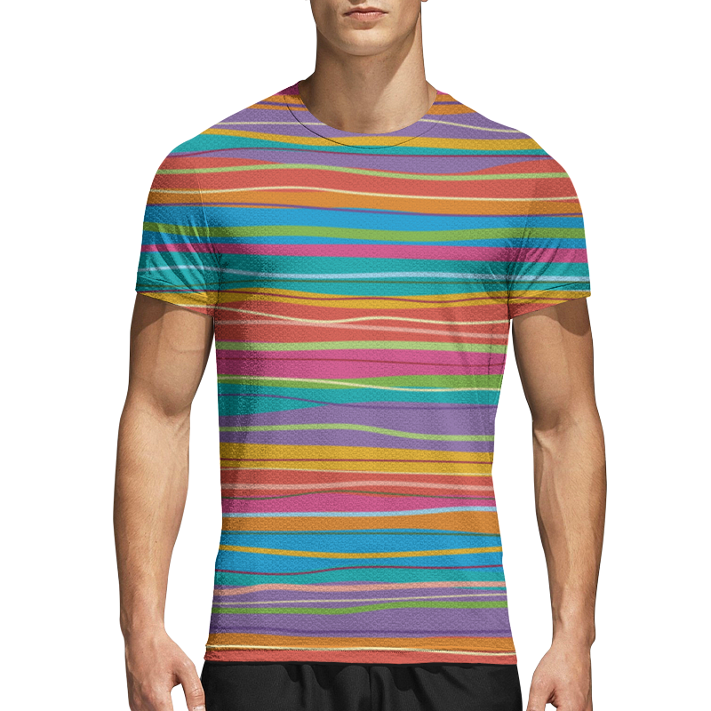 Printio Спортивная футболка 3D Разноцветная абстракция