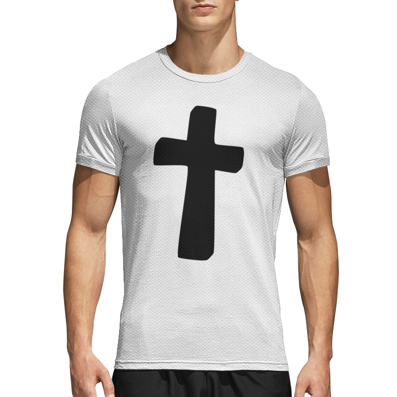 Printio Спортивная футболка 3D Черный крест