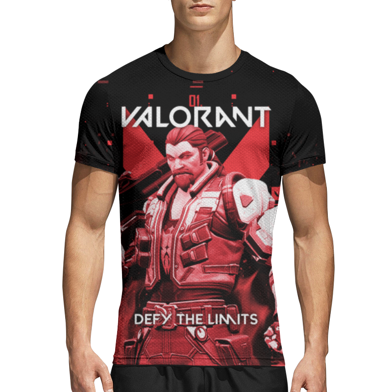 Printio Спортивная футболка 3D Valorant breach