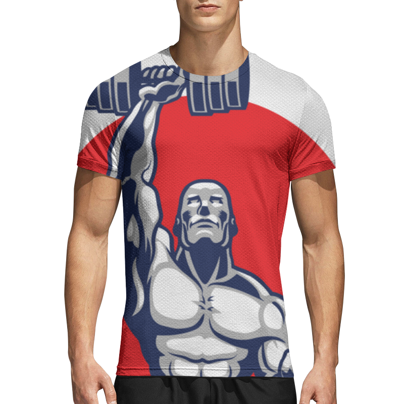 Printio Спортивная футболка 3D Бодибилдинг printio спортивная футболка 3d ракушки