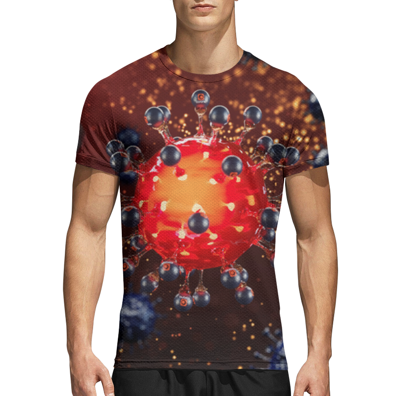 Printio Спортивная футболка 3D Coronavirus