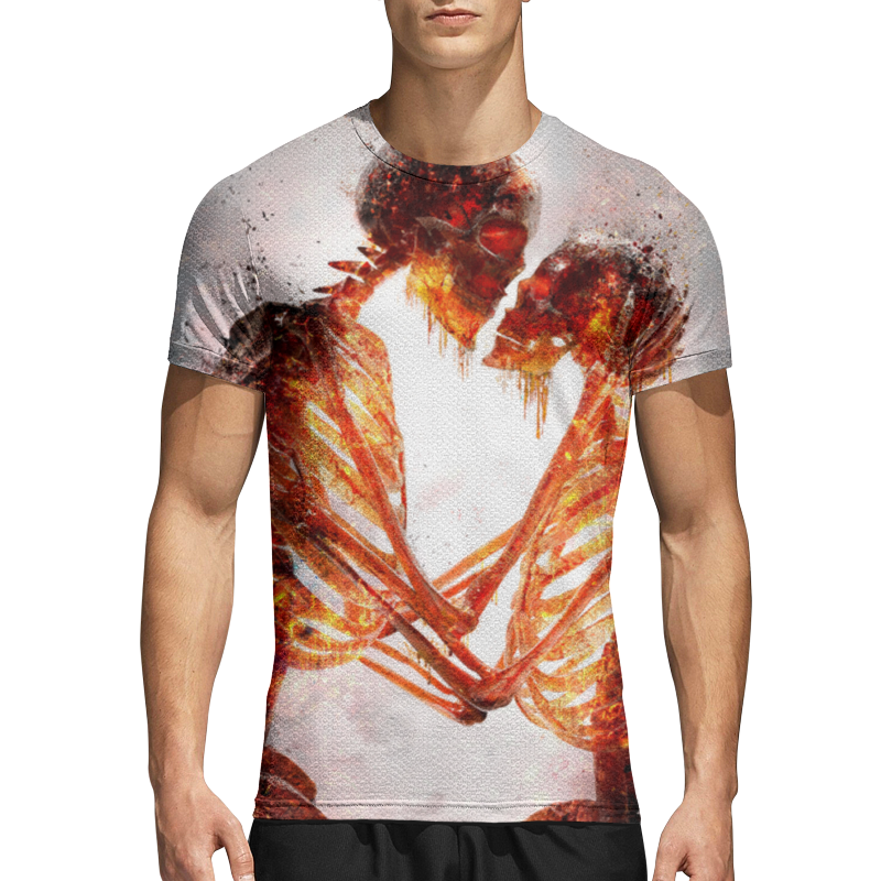 Printio Спортивная футболка 3D Поглощённые любовью printio спортивная футболка 3d любовь