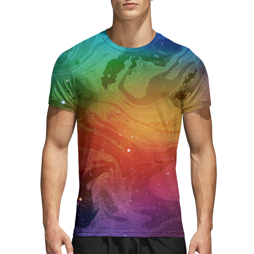 Заказать спортивные футболки в Москве. Спортивная футболка 3D Без названия от alinacat92@mail.ru - готовые дизайны и нанесение принтов.