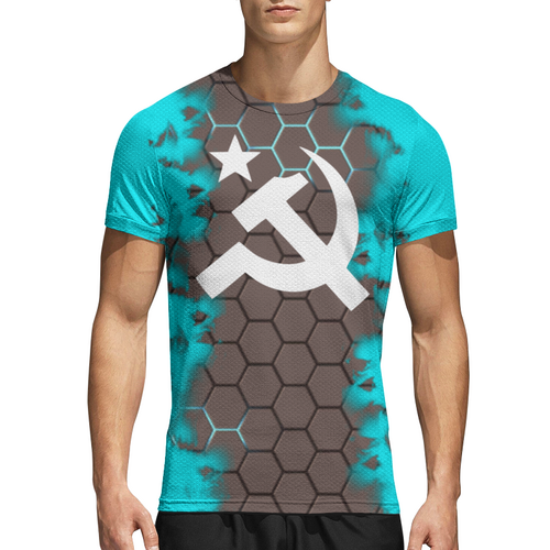 Заказать спортивные футболки в Москве. Спортивная футболка 3D Советский Союз от THE_NISE  - готовые дизайны и нанесение принтов.