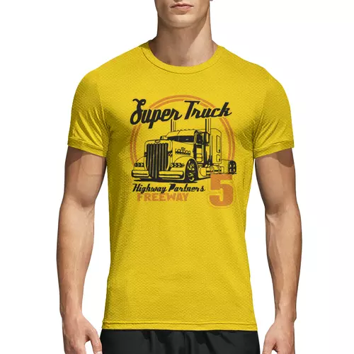 Заказать спортивные футболки в Москве. Спортивная футболка 3D SUPER TRUCK от Chris Doe - готовые дизайны и нанесение принтов.