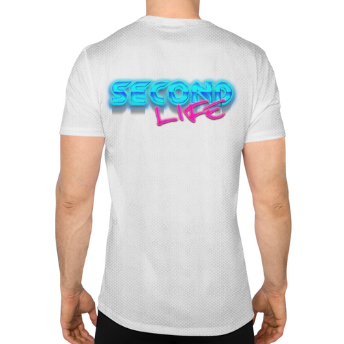 Заказать спортивные футболки в Москве. Спортивная футболка 3D Second Life (вторая жизнь) от Дана Столыпина - готовые дизайны и нанесение принтов.