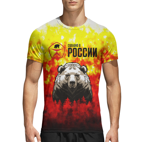 Заказать спортивные футболки в Москве. Спортивная футболка 3D Made in Russia от ZVER  - готовые дизайны и нанесение принтов.