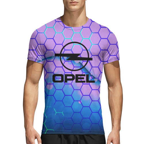 Заказать спортивные футболки в Москве. Спортивная футболка 3D Авто Opel от THE_NISE  - готовые дизайны и нанесение принтов.