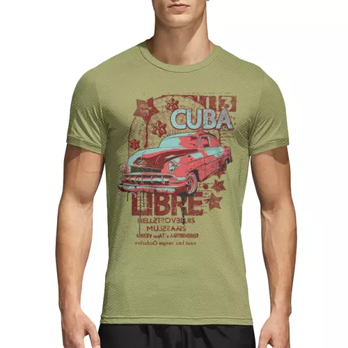 Заказать спортивные футболки в Москве. Спортивная футболка 3D CUBA   от Chris Doe - готовые дизайны и нанесение принтов.