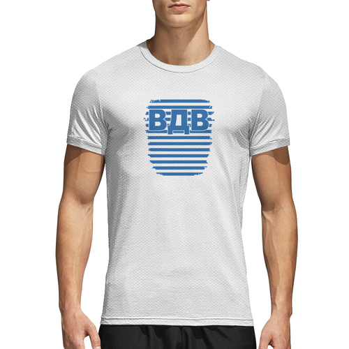 Заказать спортивные футболки в Москве. Спортивная футболка 3D ЗА ВДВ..! от Пересвет - готовые дизайны и нанесение принтов.