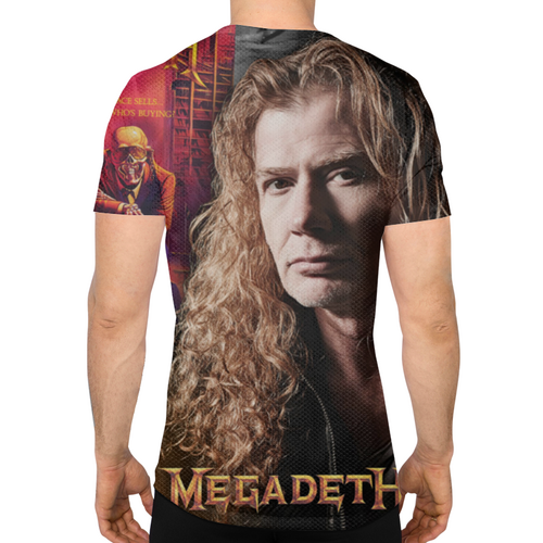 Заказать спортивные футболки в Москве. Спортивная футболка 3D Megadeth Art от Aleksey Rovensky - готовые дизайны и нанесение принтов.