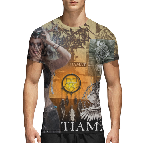 Заказать спортивные футболки в Москве. Спортивная футболка 3D Tiamat Art от Aleksey Rovensky - готовые дизайны и нанесение принтов.