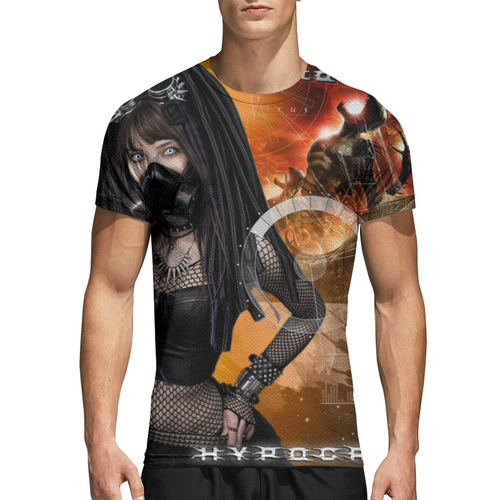 Заказать спортивные футболки в Москве. Спортивная футболка 3D Hypocrisy Art от Aleksey Rovensky - готовые дизайны и нанесение принтов.