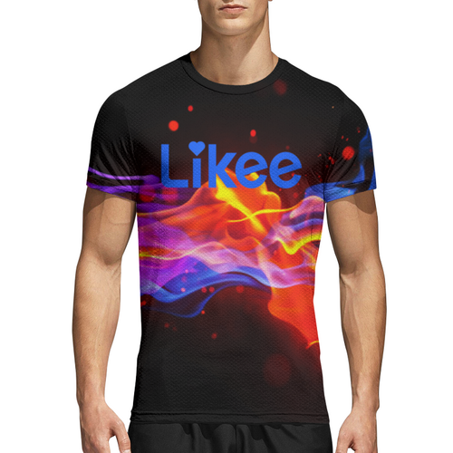 Заказать спортивные футболки в Москве. Спортивная футболка 3D Likee от THE_NISE  - готовые дизайны и нанесение принтов.